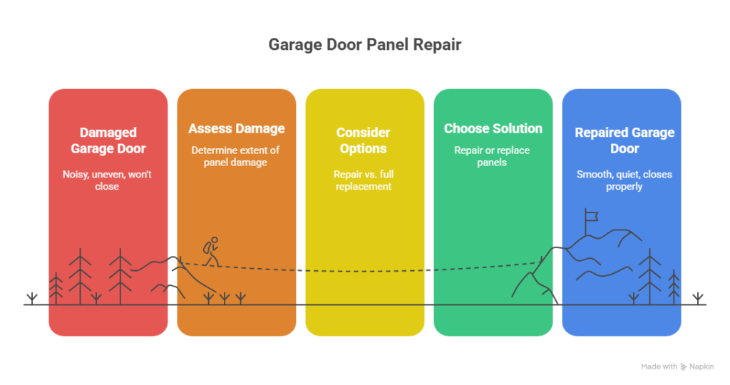 Understanding Garage Door Panel Repair Infographics