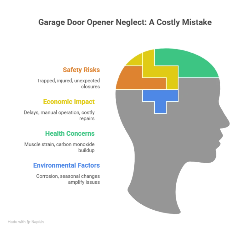 Health and Economic Impact of Ignoring Garage Door Opener Issues