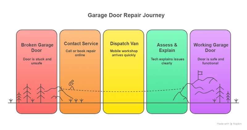How Our Mobile Service Works illustrations