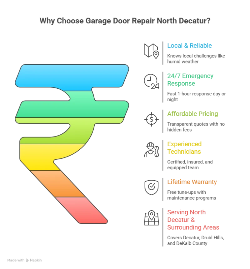 Why Choose Garage Door Repair North Decatur infographics